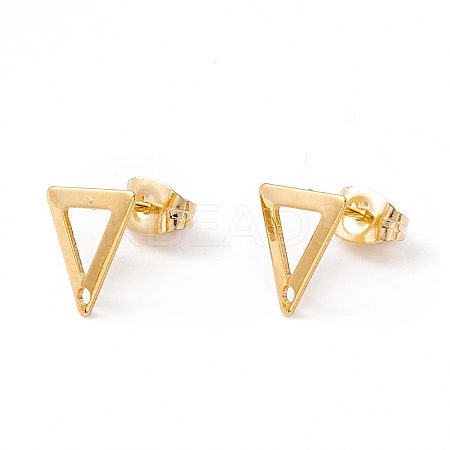 201 Stainless Steel Stud Earring Findings with Hole LS-X-EJEW-A071-29G-1