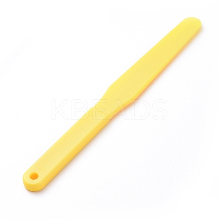 Plastic Oil Painting Scraper Knife AJEW-WH0104-38D-1