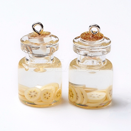 Imitation Food Resin Pendants RESI-CJC0001-49F-1