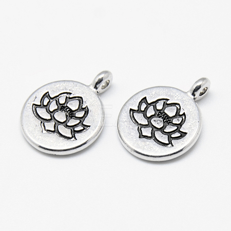 Tibetan Style Alloy Pendants TIBE-S301-015AS-NR-1