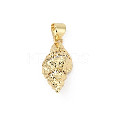 Brass Micro Pave Cubic Zirconia Pendants KK-D317-096G-1