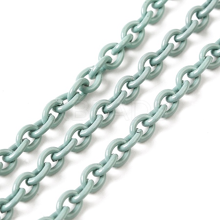 Spray Painted 304 Stainless Steel Cable Chains STAS-B067-06A-03-1