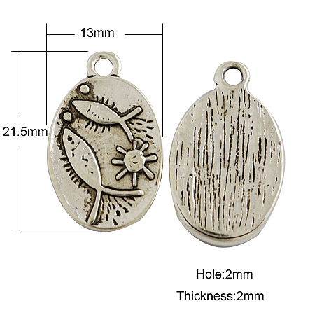 Tibetan Style Pendants TIBEP-GC023-AS-NR-1