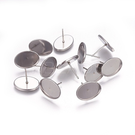 Tarnish Resistant 304 Stainless Steel Ear Stud Findings LS-X-STAS-P227-41P-1