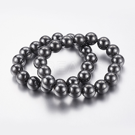 Good Valentines Day Gifts for Him Stretchy Magnetic Synthetic Hematite Bracelet LS-IMB001-1