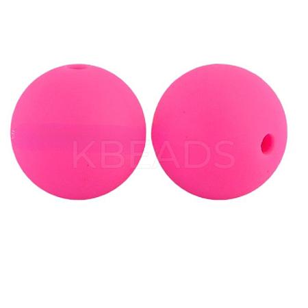 Round Food Grade Eco-Friendly Silicone Beads SI-JX0066A-33-1