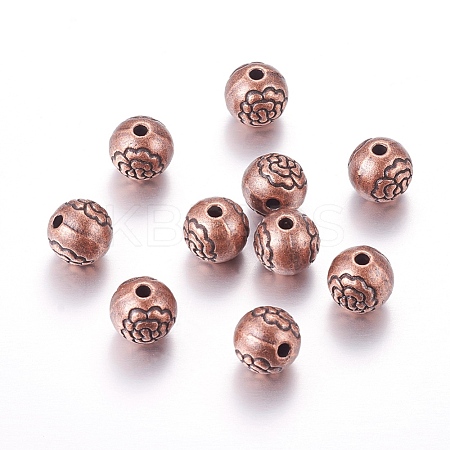 Tibetan Style Alloy Beads PALLOY-ZN-28402-R-FF-1