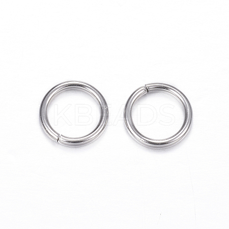 Tarnish Resistant 304 Stainless Steel Open Jump Rings X-STAS-D447-09-1
