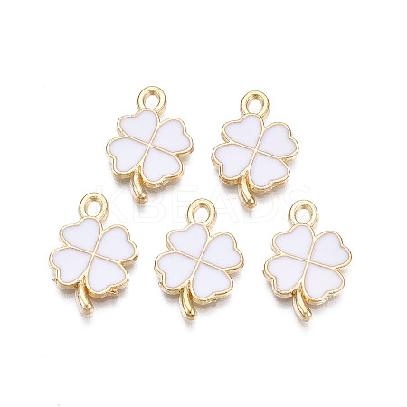 Rack Plating Alloy Enamel Pendants LS-ENAM-N055-088-04LG-1