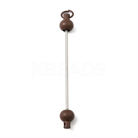 Plastic Beadable Keychain Bar for Jewelry Making DIY Crafts AJEW-C040-01E-1