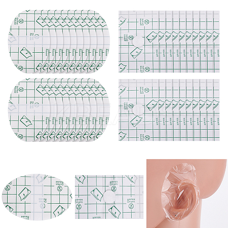 180Pcs 2 Styles PU Baby Waterproof Ear Stickers AJEW-GA0008-18A-1
