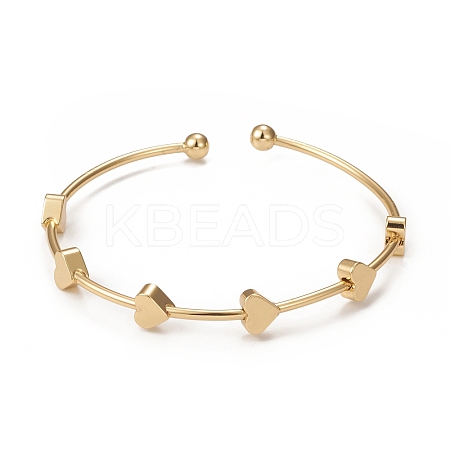 Rack Plating Brass Cuff Bangles BJEW-E071-09G-1