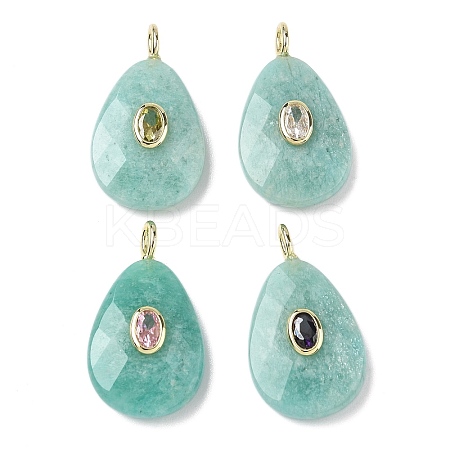 Natural Amazonite Pendants G-I391-04G-05-1