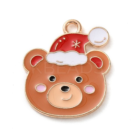 Alloy Enamel Pendants X-ENAM-B030-02G-15-1