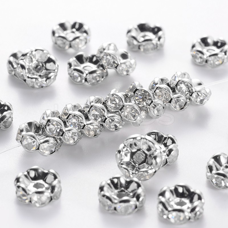 Wholesale Brass Rhinestone Spacer Beads - KBeads.com