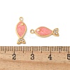 304 Stainless Steel Enamel Pendants STAS-Z122-22G-02-3