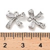 Brass Micro Pave Clear Cubic Zirconia Charms KK-C054-04P-3