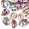 Printed Natural Cowrie Shell Beads SSHEL-R047-01-C04-1
