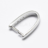 Anti-Tarnish Rhodium Plated 925 Sterling Silver Micro Pave Cubic Zirconia Pendant Bails STER-P034-09P-2