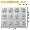 34 Sheets Silver Foil Embossed PET Picture Sticker DIY-WH0528-024-2