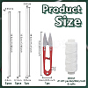 Manganese Steel Straight Sewing Embroidery Threads TOOL-OC0002-11B-2