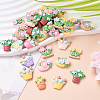 60Pcs 3 Styles Opaque Resin Cabochons RESI-YW0002-02-4