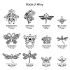 120Pcs 12 Styles Tibetan Style Alloy Charms TIBEP-CJ0001-99-2