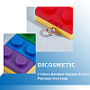 DICOSMETIC 20Pcs 2 Colors Rainbow Opaque Acrylic Pendants MACR-DC0001-02-4
