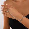 Alloy Flower & Cross Link Ring Bracelets for Women FS-WGB8DA7-06-1