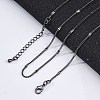 Brass Curb Chains Necklaces for Women NJEW-D302-06B-1