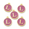 Golden Plated Alloy Enamel Charms ENAM-XCP0001-13L-2