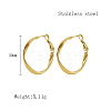 304 Stainless Steel Hoop Earrings for Women QX9021-6-1