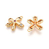Brass Micro Pave Cubic Zirconia Pendants KK-N262-113A-G-2
