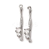 Brass Micro Pave Cubic Zirconia Pendants KK-Z112-03P-1