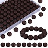 80Pcs Round Silicone Focal Beads SIL-SZ0001-24-13-1