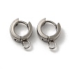 Tarnish Resistant 201 Stainless Steel Huggie Hoop Earrings Findings STAS-A167-01R-P-1