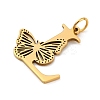 Ion Plating(IP) 201 Stainless Steel Pendants STAS-N103-184G-L-2