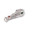 Brass Micro Pave Cubic Zirconia Pendants KK-P224-04P-3