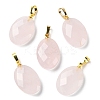 Natural Rose Quartz Pendants G-E603-03G-04-1