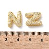 Rack Plating Brass Micro Pave Cubic Zirconia Slide Charms KK-C084-34G-N-3