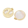 Natural Shell Pendants KK-L251-36G-3