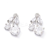 Rack Plating Brass Cubic Zirconia Charms LS-ZIRC-C026-13P-1