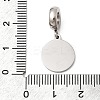 304 Stainless Steel Sapphire Rhinestone European Dangle Charms STAS-D153-06B-P-3