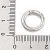 Brass Micro Pave Clear Cubic Zirconia Spring Gate Rings KK-M293-54P-3