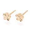 Brass Stud Earrings for Women EJEW-G441-01G-1