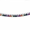 Colorful Cubic Zirconia Classic Tennis Bangle BJEW-S141-04P-NF-3