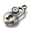 304 Stainless Steel Pendant Rhinestone Settings STAS-H223-01AS-05-2
