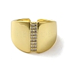 Brass with Cubic Zirconia Rings RJEW-B057-18G-2