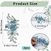 3D Flower Polyester Embroidery Sew on Appliques PATC-WH0012-02B-2