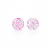 Transparent Crackle Acrylic Beads MACR-S373-66-N04-2